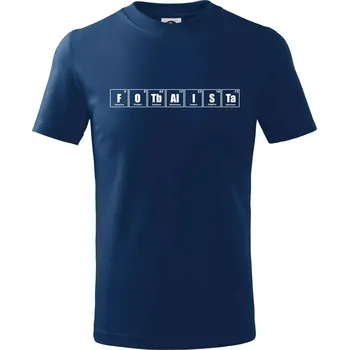 Chlapecké tričko Tabulka fotbalista - Tričko dětské bavlněné - 98 cm / 2 roky ( Půlnoční modrá )