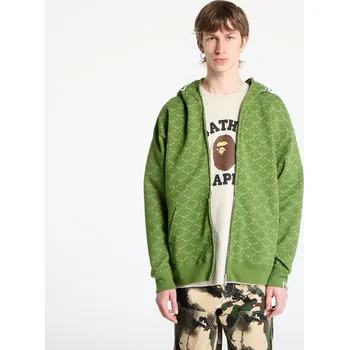 Pánská mikina Mikina A BATHING APE College Monogram Relaxed Fit Shark Full Zip Hoodie Green M
