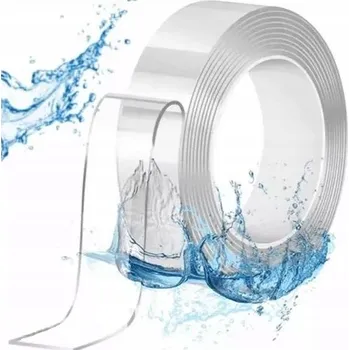 Lepicí páska OBOUSTRANNÁ NANO PÁSKA PRO VÍCENÁSOBNÉ POUŽITÍ, MONTÁŽNÍ, VODĚODOLNÁ 5M