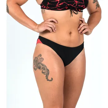 Dámské plavky DECATHLON Dámské plavky spodní díl Jana černý 42 RŮŽOVÁ|ČERNÁ|ČERVENÁ