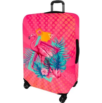 Příslušenství k zavazadlu KUFRYPLUS Obal na kufr Z371 Flamingo M