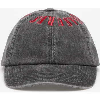 Kšiltovka Kšiltovka PLEASURES Onyx Crown Washed Cap Black/Red Universal