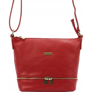 Kabelka MiaMore kabelka z pravé kůže červená