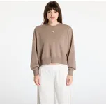 Mikina Puma Wardrobe Essentials Over-Oversized Crew TR Totally Taupe XXS