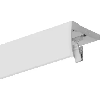 GARNÝŽ JEDNOŘADÁ STROPNÍ 380 CM S LIŠTOU PRO ZAKRYTÍ GARNÝŽE ČERNÁ