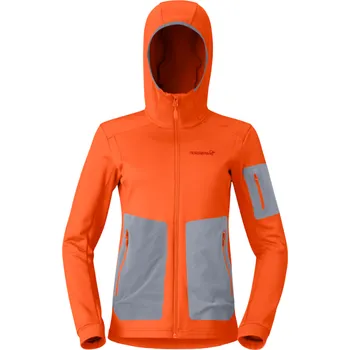 Dámská funkční mikina Norrona falketind warm2 stretch Hood Velikost: S / Barva: oranžová