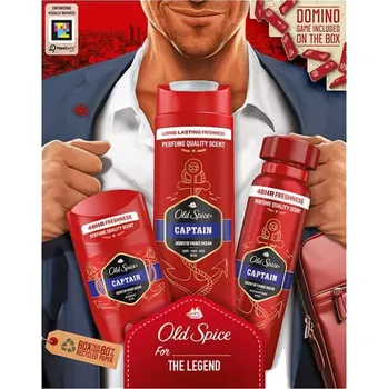 Kazeta: Old Spice SG 250ml Stick 50ml DEO 150ml Captain Ks