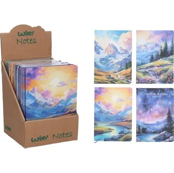 Blok Notes linkovaný 21x14,5 cm, 80 stran - Krajina