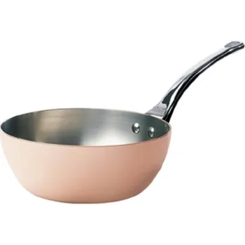 Hrnec De Buyer|-|Výška#-#0-10cm|-|Průměr#-#20cm|-|Objem#-#0-5l De Buyer, Rendlík kónický měděný Prima Matera 20 cm, D-6236-20