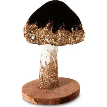 Vánoční dekorace Vánoční figurka HŘÍBEK černý