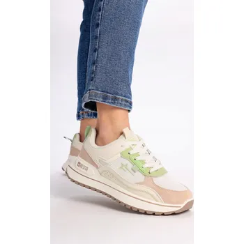 Dámské tenisky Dámské tenisky polobotky Big Star NN274A091 béžové se zelenou 40