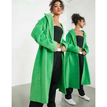 Dámský kabát EDICE ASO DLOUHÝ ZELENÝ KABÁT (46)