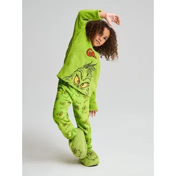 Sinsay - Dvoudílná pyžamová souprava z flísu Grinch - neonová - 453EV-71X - 453EV-71X-104