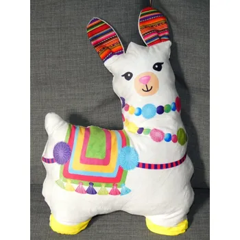 Dekorativní polštářek Polštář lama (bílý, 35x45 cm)