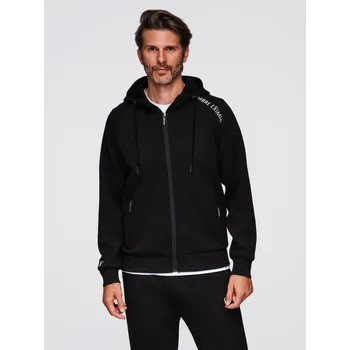 Pánská mikina Pánská mikina se stojáčkem a kapucí - černá V1 OM-SSZP-0216 - XXL