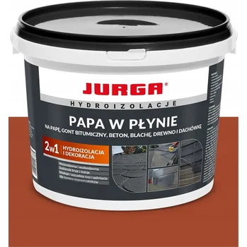 barva na beton JURGA TEKUTÁ LEPENKA ČERVENÁ CIHLOVÁ VODĚODOLNÁ STŘEŠNÍ KRYTINA PRO PLECHOVÉ STŘECHY 7KG