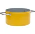 Hrnec Fabini Meda 3.0 nepřilnavý hrnec s keramickým povrchem s poklicí žlutý 24 cm
