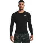 Tričko Under Armour Hg Armour Comp LS Black/ White XL