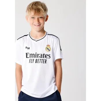 REAL MADRID Dres Real Madrid na domácí zápasy 24/25 - Dětské 10 LET BÍLÁ|ČERNÁ|ŽLUTÁ