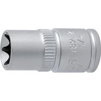 Klíč KRAFT-STECKNUSS Pohon: 1/4 palec, Rozměr klíče: E4