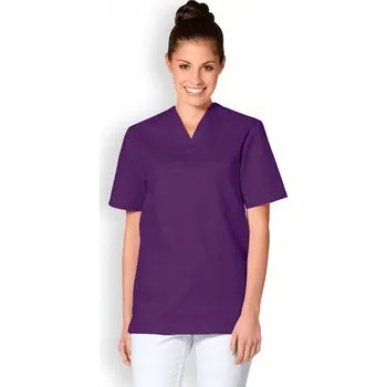 Dámská tunika Unisex zdravotnická tunika do V fialová Clinic Dress Velikost 3XL