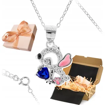 Náhrdelník Stříbrný náhrdelník 925 Lesklé Srdíčko se Zirkony pro malou slečnu