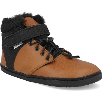 Dívčí zimní obuv Barefoot zimní boty Pegres - BF40 0.1 hnědé Velikost: 31