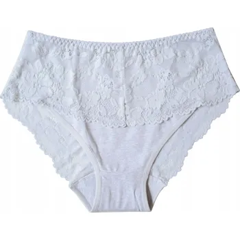 Kalhotky KALHOTKY 2XL KALHOTKY Intimidao bavlněné s krajkou XXL bílé