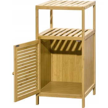 Koupelnový nábytek Koupelnová skříňka kleankin 33 x 36,5 x 67 cm bambusová