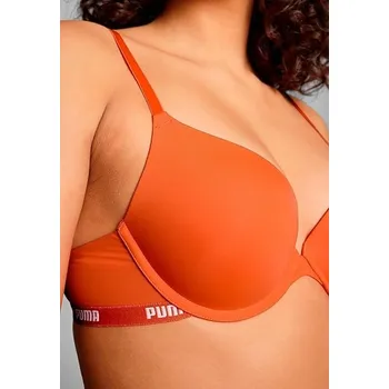 Podprsenka dámská podprsenka PUMA - FLAME ORANGE - 34C (75C) (Puma Pushup Bra Ladies)
