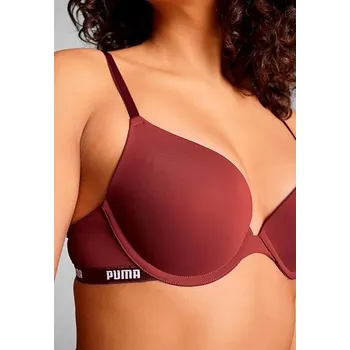 Podprsenka dámská podprsenka PUMA - BURGUNDY - 34C (75C) (Puma Pushup Bra Ladies)