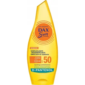 Přípravek na opalování Dax Sun hydratační a regenerační emulze na opalování s d-panthenolem SPF50