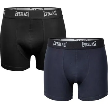 Boxerky EVERLAST pánské boxerky bavlněné 2 ks vel. M černé/ námořnická modrá
