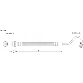 Brzdová hadice Starline HA ST.1007 starline Brzdová hadice elastická