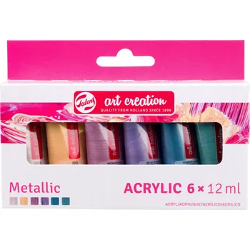 Vodová barva Akrylové barvy Talens multicolor 6 ks 12 ml