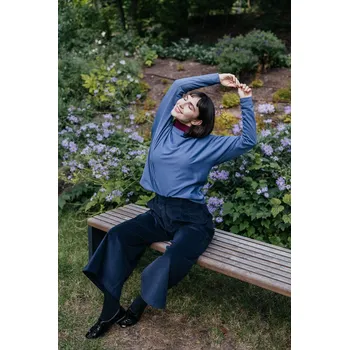 Modalový silnější top Ily světle modrý Velikost: S