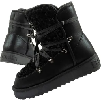 Dámská sportovní obuv D.Franklin dámské sněhové boty zimní módní kožešina zateplené černé vysoké dámské 40