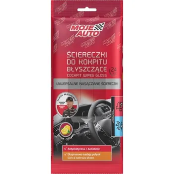 Vlhčené ubrousky na palubní desku lesklé - citrón - 24 ks 19-056 MOJE AUTO AMTRA 19-056