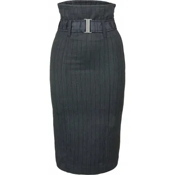 Dámská sukně Pencil Sukně dlouhá vysoká Elegantní ke kolenům pin-up sukně velikost S