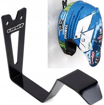 Věšák UNIT Nástěnný věšák motocyklová přilba s kovovou policí