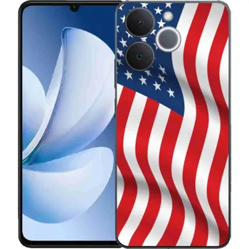 Vlajka Gelový kryt mmCase na Realme Note 70T - USA vlajka