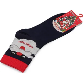 Dámské ponožky Vánoční ponožky unisex - 2 modrá tmavá