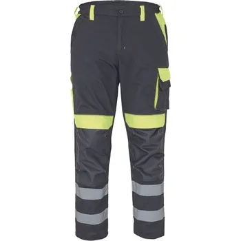 montérky MAX VIVO RFLX kalhoty černá/žlutá - 68