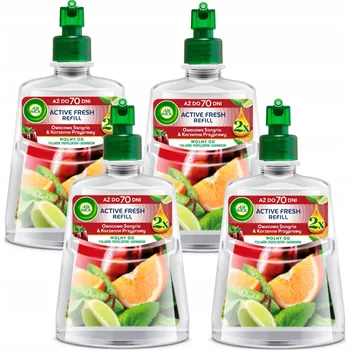 Air Wick Active Fresh Sada náplní do osvěžovače vzduchu Ovocná sangria 4x228 ml