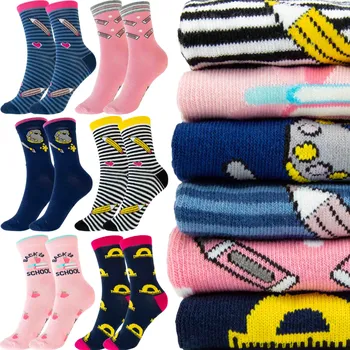 6 PÁRŮ BAVLNĚNÝCH PONOŽEK ponožky 27-30