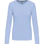 KARIBAN VINTAGE K383 / Dámské tričko s dlouhým rukávem - sky blue XXL