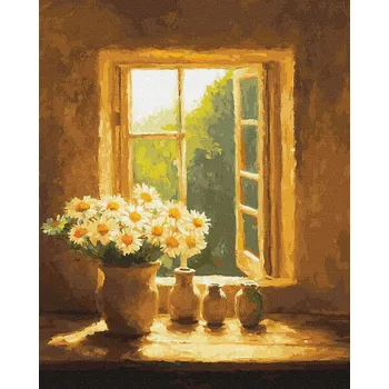 Malování podle čísel iPicasso Zastaveno odpoledne 40x50 cm na rámu