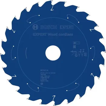 Pilový kotouč Bosch Pilový kotouč EXPERT Wood cordless, 210&nbsp;×&nbsp;2/1,4&nbsp;×&nbsp;30&nbsp;mm, T24 Professional (2608902159)