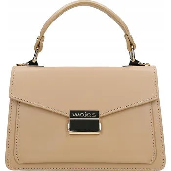Kabelka Wojas kabelka kufřík z přírodní lícové kůže béžová
