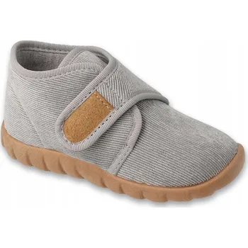 Chlapecké bačkory Befado dětské papuče na suchý zip béžové, velikost 24